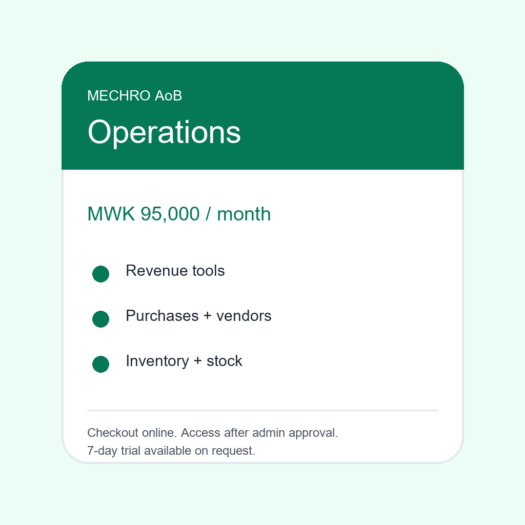 [M-AOB-OPERATIONS] Mechro AoB Operations Subscription